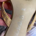 Leather Kitten Heels Tan Sandals Size 8 Photo 9