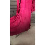 NWT Belma Vintage pink wrap long sleeved maxi dress one size plus Photo 6