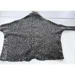 XOXO  Women's Gray Cable Knit Faux Fur Trim Open Front Cardigan Sweater M Photo 7