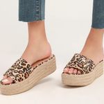 Lulus O'Ahu 2 Leopard Print Espadrille Platforms Photo 1
