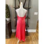 L'Agence Rose Silk Sarong Wrap Skirt Midi Dress Coral Rose Womens Size 8 Photo 6