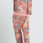 l*space L* Hayes Pink Floral Print Crewneck Pullover Sweatshirt Size Small Photo 0