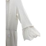 Glamour White Bohemian Maxi Dress Boho Festival Gypsy‎ Bride Beach Peasant Sz 14 Size M Photo 2