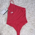 Lululemon Nulu One Shoulder Spaghetti Strap Bodysuit Glazed Pink Size M=8 NWT Photo 4