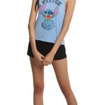 Disney Hot Topic Junior Lilo & Stitch Side Slit Girls Tank Top Large Super Soft Photo 1