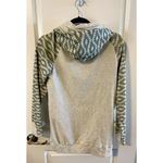 Ampersand Avenue Aztec Double Hooded Sweatshirt S Sweater Weather Green Oatmeal Photo 1