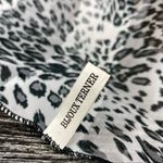 Bijoux Terner  Animal Leopard Print Rectangle Black & White Scarve Scarf OS Photo 5