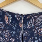 1. State  Blue Paisley Print Ruffle Long Sleeve Midi Dress Sheer Boho Women 4 Photo 7