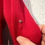 No Boundaries Red Ridded Sweater with Rhinestone Embellishments New size medium Photo 13