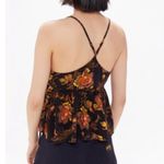 Urban Outfitters Gracey Floral Plunging Peplum Wrap Top Photo 2