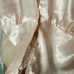 Victoria's Secret Vintage Victoria’s Secret Gold Label Floral Satin Sheer Button Front Top size SP Photo 4