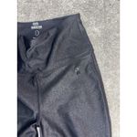 Good American Black Shiny Glitter Look Leggings Size 0 Photo 2