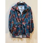 Joyfolie Womans Mia Joy Green‎ Floral Bomber Jacket windbreaker Size XS Photo 1