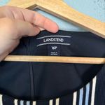 Lands' End  Womens Blue‎ White Striped Long Sleeve Sheath Dress Photo 1