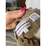 Westbound Vintage  Women's Large Beige Fringed Edge Wool‎ Blend Sweater Vest Photo 6