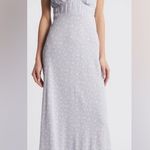 Treasure & Bond Nordstrom  Floral Ivory Little Princess  Purple Maxi Dress Photo 0