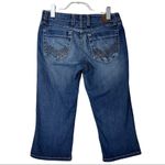 BKE  Capri 9" Mid Rise Jeans Slim Fit Crop Capri Medium Blue Women's Size 29 Photo 1