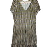 BODEN Melissa Dress Yellow Black White Jersey Short Sleeve Diamond Size 10 J0341 Photo 0