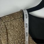 XOXO Metallic Gold Goddess Foil Bodycon Dress Mob Wife Glam Party Vegas Photo 7