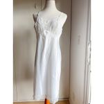 Vintage 60 Womens Slip Vaserette Hollywood White Size Small/36 Lace Photo 1