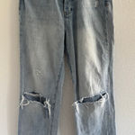 Pistola  Cassie Super High Rise Straight Jeans Womens 28 Light Wash Distressed Photo 0