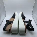 Ecco NWB  Flowt Wedge Cork Sandal Women's size 40 US 9-9.5 black leather 1949 Photo 10