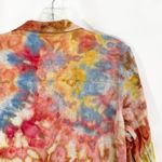 Classic Elements  Large Top Handmade Tie Dye Long‎ Sleeve Orange Yellow 1597 Photo 8