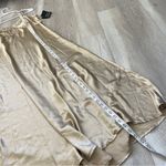 Newport News Satin Slip Dress NWT sequin bias cut maxi womens Tan size 14 vintage lingerie Photo 4