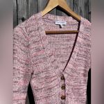 Intermix Kiera Marled Knit Cardigan in pink Size S Photo 8