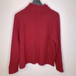 Club Monaco  Red Cashmere Turtleneck‎ Ribbed Sweater with Pockets Size S Photo 1