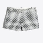 J.Crew • Geo Eyelet Navy White Shorts Photo 1