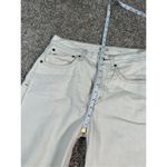 Ética Altin Loose Fit Jeans Natural Denim Mid Rise Relaxed Leg Frayed Hem 27 White Photo 13