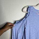 LC Lauren Conrad Lauren Conrad Women's Cold Shoulder Top With Ruffle Trim - Size M Photo 2