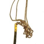 Gold tone aloha bar pendant necklace Photo 6