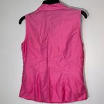Fred David  Fuchsia Sleeveless Button-Down Shirt‎ see measurements in photo Photo 3