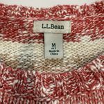 LL Bean Red Striped Cotton Ragg Sweater Crewneck Pullover MEDIUM PETITE Size undefined Photo 8