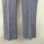 QL2 Quelledue Blue & White‎ Houndstooth Wide Leg High Rise Dress Pants Size 40 Photo 2