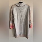 Anthropologie Daily Practice by Cozy Cowl Neck Tunic Dress gray pink size large Photo 9