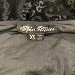 Spin Doctor Black Velvet Damask Dress XS Gothic Witchy Fit & Flare Photo 2