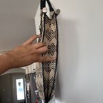 Banana Republic Tote Leather Straw Woven Tribal Bohemian Metal Accents western Photo 3