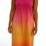 Gap  Ombré Tank Midi Dress – Pink to Sunset Orange Size XXL New Photo 0
