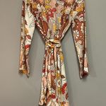 BCBGMAXAZRIA BCBG Sheer Kimono Duster Coverup Robe NEW NWT 🥰 Dusty Rio Red L Large Photo 2