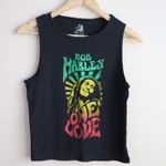 Zion Rootswear Bob Marley One Love Tank Top Zion Black Graphic Sleeveless Photo 1