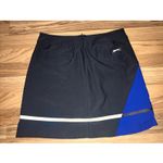 Slazenger  Sz 4 Golf Tennis Skirt Skort Soho Colorblock Black Blue White Photo 3
