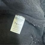 Chocolate USA Women Jean Jacket Black Distressed Destroyed Oversized Size L Photo 8