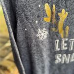 Wanna B Gray and Gold Women's Sweater - Let It Snow Photo 2