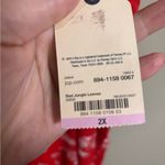 st. john's bay Red Tropical Sleeveless Loose Jumper Romper One Piece  Size 2X New Photo 5