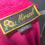 Mirasol Textured Fuchsia Dark Pink All In One Pullover Cardigan Knit Top XL Photo 7