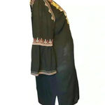 Johnny Was  Hailee Floral Print V-Neck 3/4 Bell Sleeve Ruffle Hem  Dress Size L. Photo 5