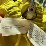 ZARA NWOT••Satin Effects electric yellow flowy pants•Sz XS Photo 5